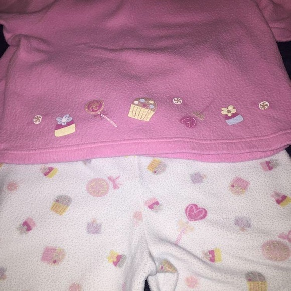 Carters 3T pink dessert 2-piece pajama set - Picture 2 of 4